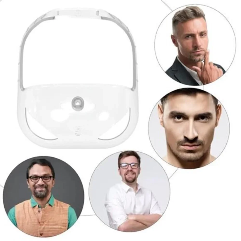 Shaving Template for Men‎ with 5 Different Sizes, Beard Guide Shaper with Comb